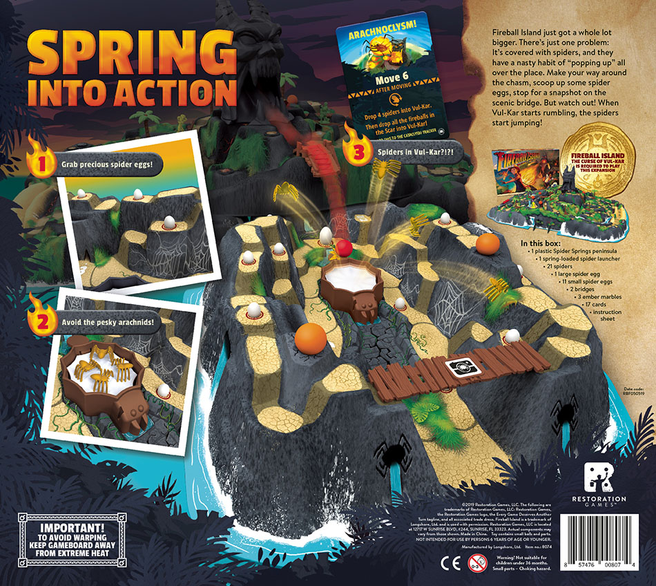 Spider Springs REO9019 Restoration Games Fireball Island