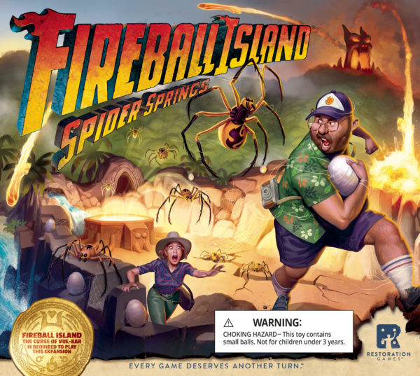 Fireball Island: Spider Springs box top