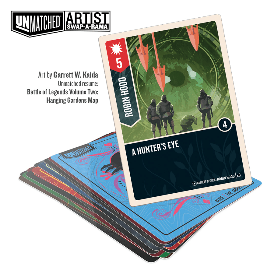 thumbnail image 2 of Unmatched Foil Promo Cards – Restoration Games – Kickstarter / Gen Con – Near Mint 2 of 6